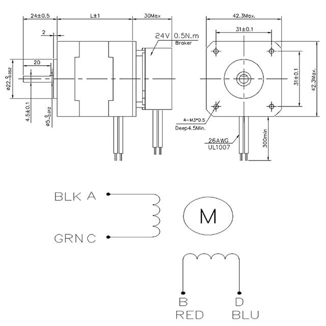 nema 17 stepper motor with brake (5) nema 17 stepper motor with brake (5)