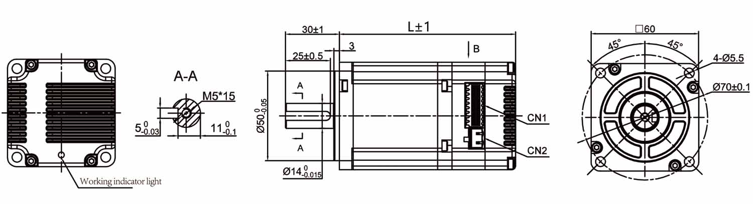 Nema 24 Integrated Bldc Servo Motor Nema 24 Integrated Bldc Servo Motor