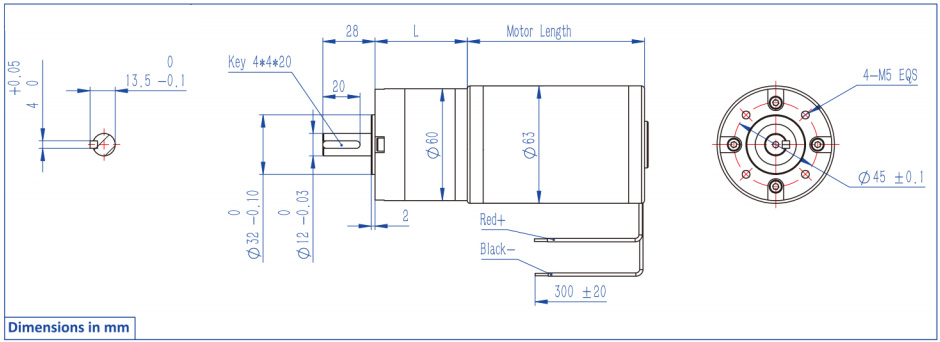 63ZYT Brushed Dc Planetary Gear Motor 63ZYT Brushed Dc Planetary Gear Motor