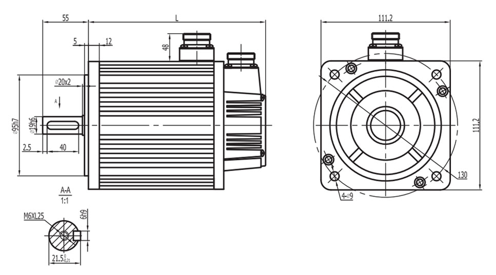 110ST-M05030 AC Servo Motor 110ST-M05030 AC Servo Motor