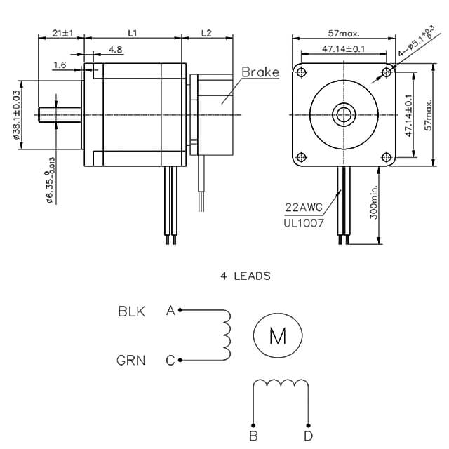 nema 23 stepper motor with brake (2) nema 23 stepper motor with brake (2)