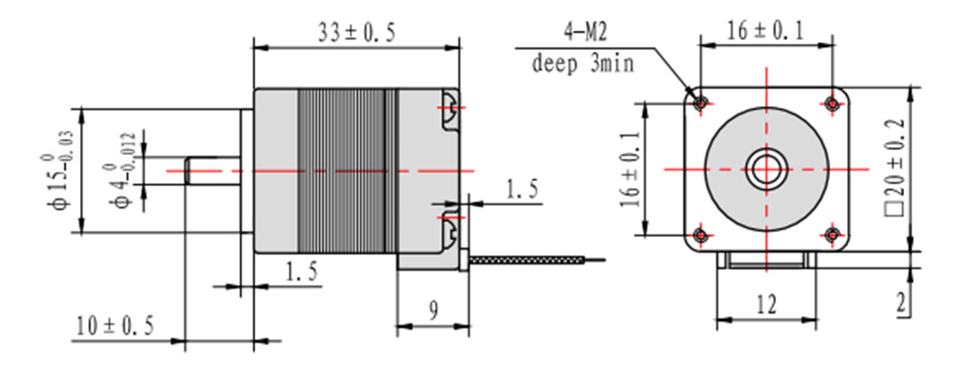Stepper -Motor Nema 8