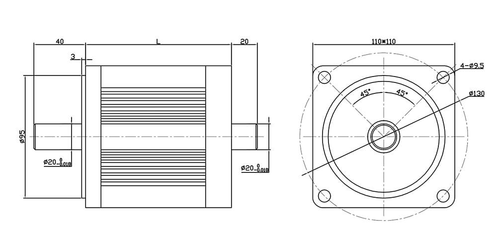 Motor DC sem escova 310V (2)