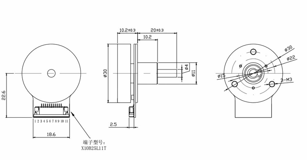 JK30BLW Outer Rotor Brushless Dc Motor