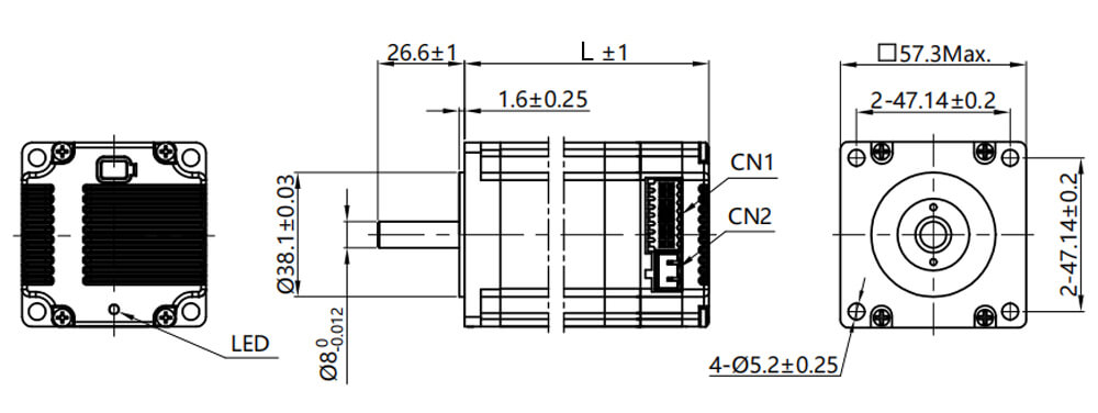 NEMA 23 Integrierter Schrittmotor