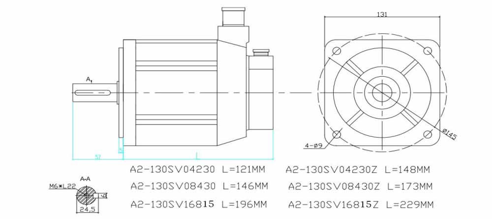 S2M-130SVT08430 AC Servo Motor S2M-130SVT08430 AC Servo Motor