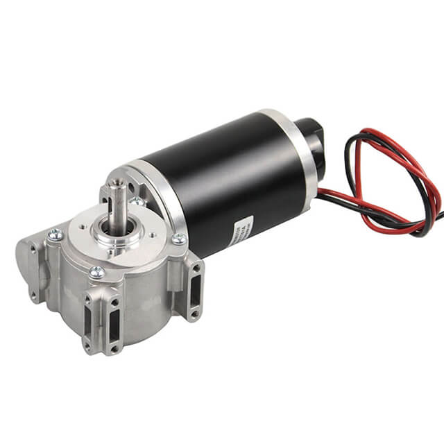 Moteur CC brossé avec boîte de vitesses à vers