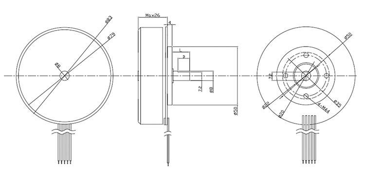 JK84BLW Outer Rotor Brushless Dc Motor