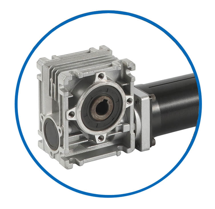 Motor BLDC com caixa de engrenagens de worm