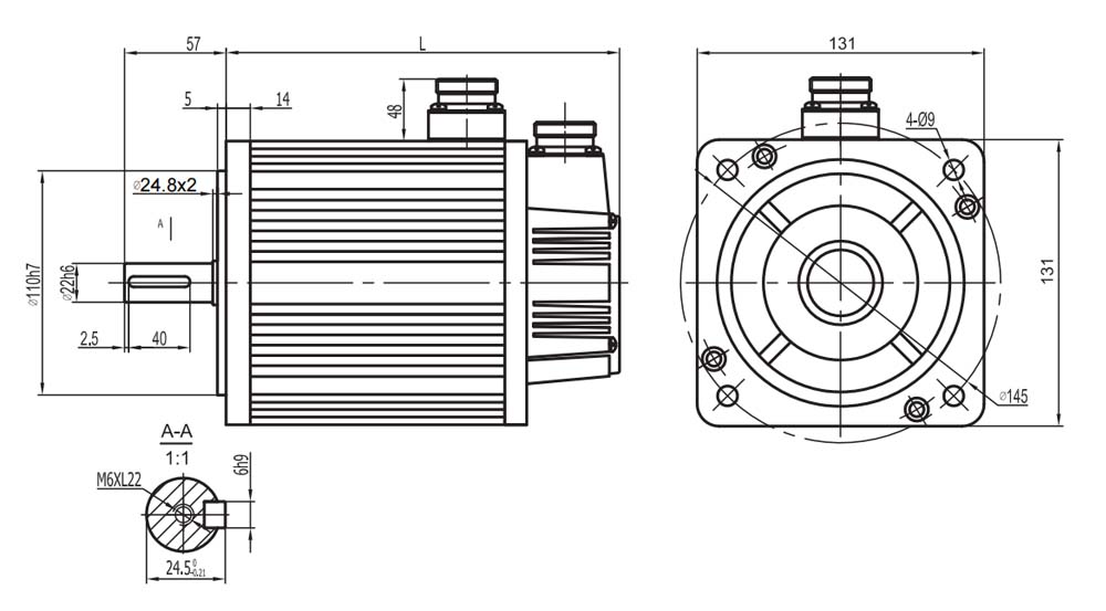 130st-M10010 AC 서보 모터 