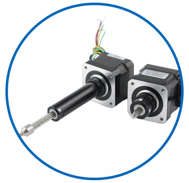Captive linear stepper motor