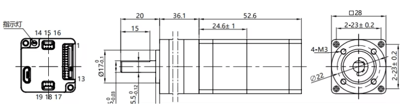 ISC28 Integrated Gear Stepper Servo Motor