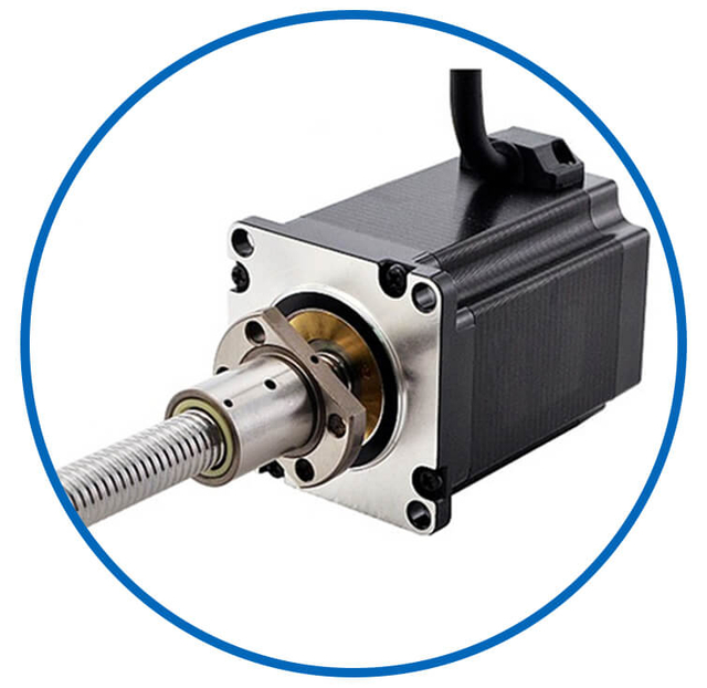 ball screw linear stepper motor