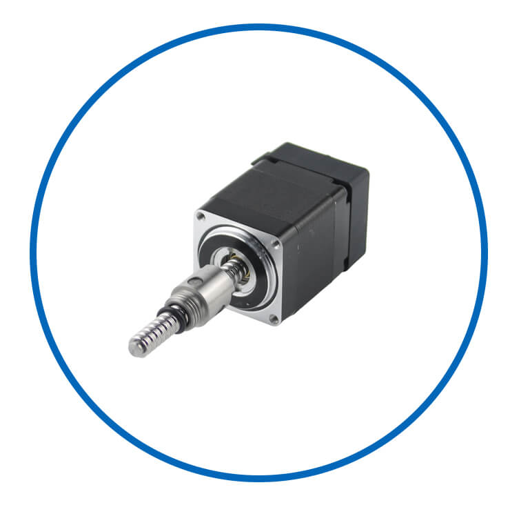 integrated stepper motor with ball screw