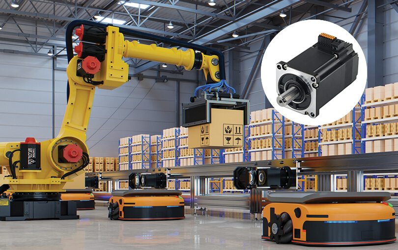integrovan&eacute; servomotory pro agv