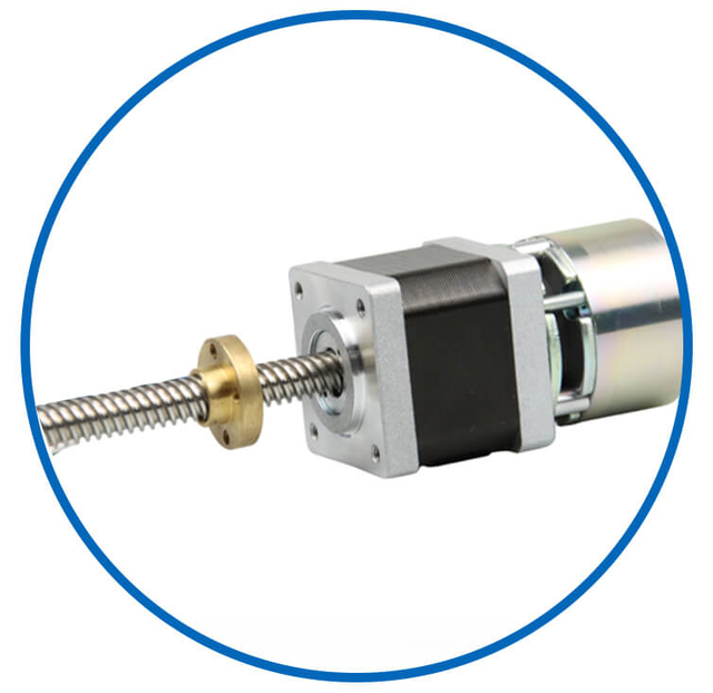 linear stepper motor with brake