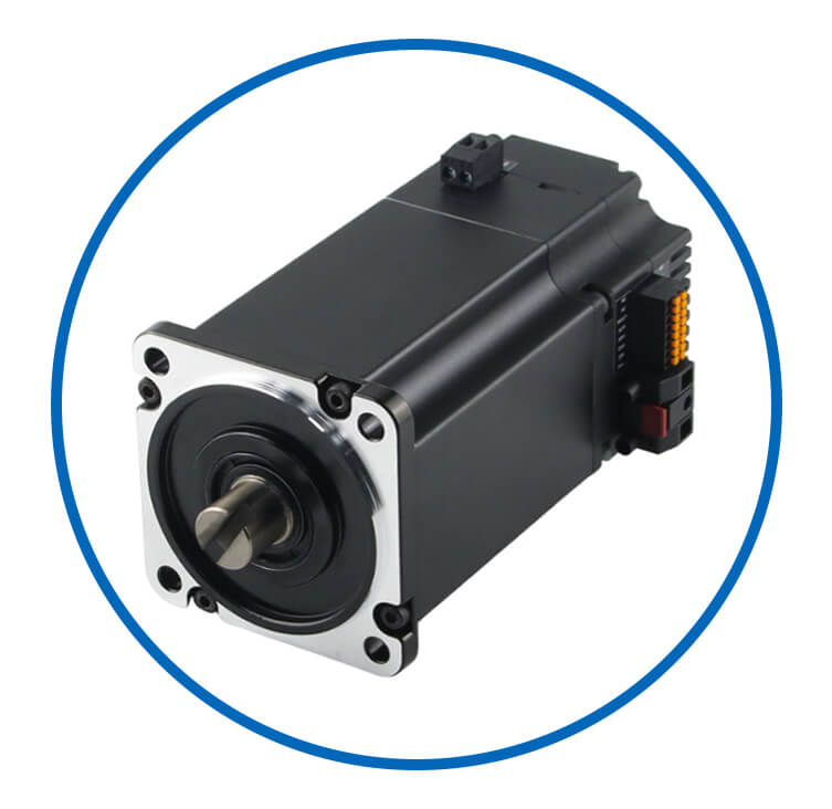 Integrated dc servo motors
