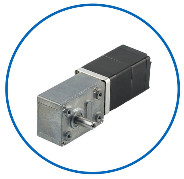 geared stepper motor with built in driver